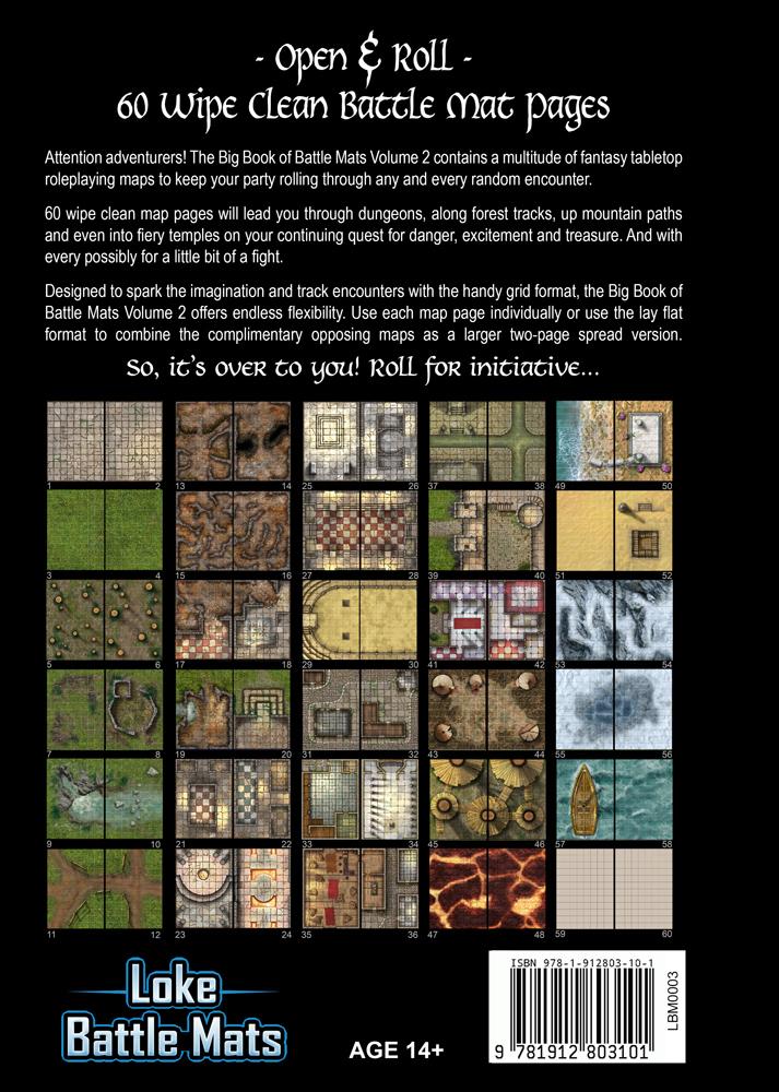 Giant Book Of Battle Mats Vol 2 Board Game, by Loke BattleMats 
