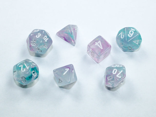 Dice Chessex: Poly 7 Set Nebula Luminary