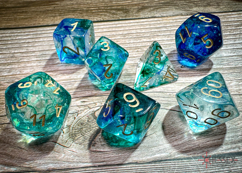 Dice Chessex: Poly 7 Set Nebula Luminary