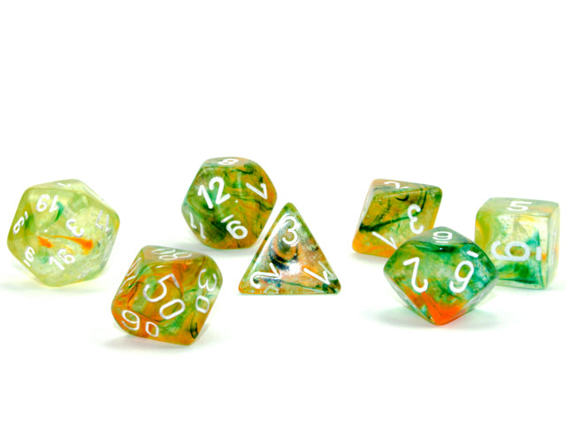 Dice Chessex: Poly 7 Set Nebula Luminary