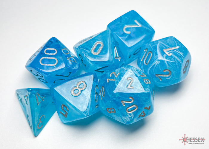 Dice Chessex: Poly 7-Set Mega-Hedrals Luminary: Sky/Silver