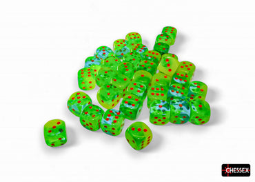 Dice Chessex:12mm D6 Gemini Luminary Set of 36