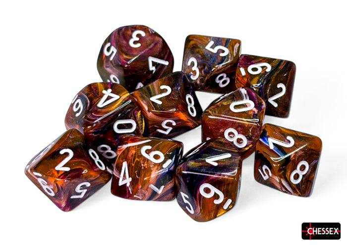 Dice Chessex: D10 Festive Set of 10