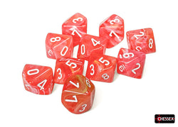 Dice Chessex: D10 Festive Set of 10