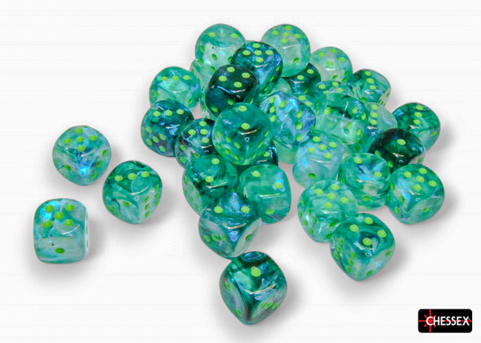 Dice Chessex: 12mm D6 Borealis Luminary Set of 36