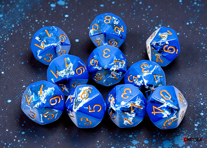 Dice Chessex: D10 Brush Set of 10