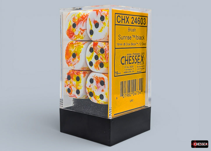 Dice Chessex: 16mm D6 Brush Set of 12