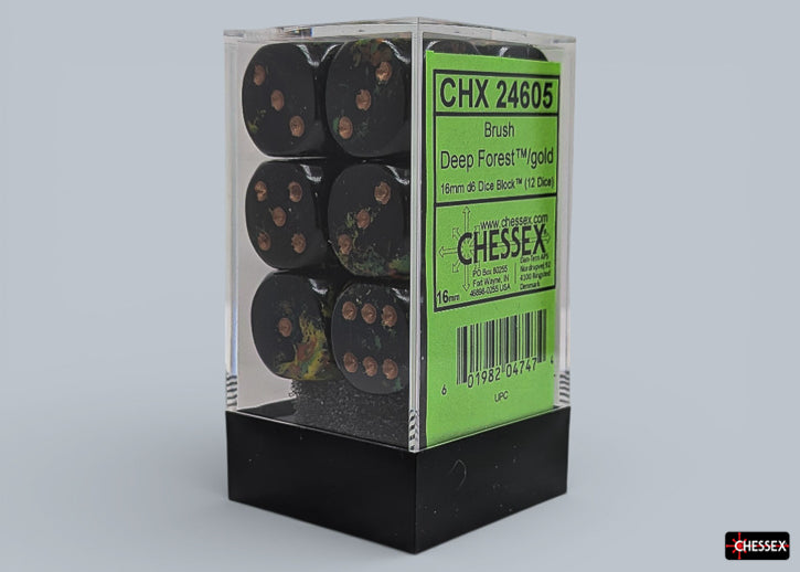Dice Chessex: 16mm D6 Brush Set of 12