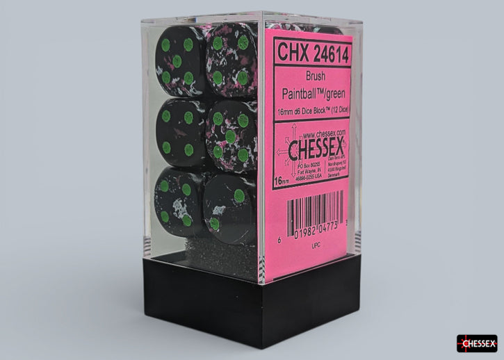 Dice Chessex: 16mm D6 Brush Set of 12