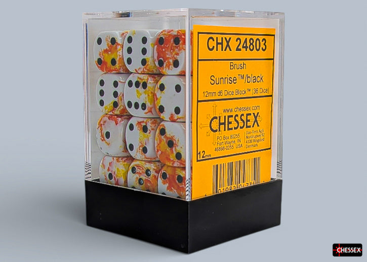 Dice Chessex: 12mm d6 Brush Set of 36