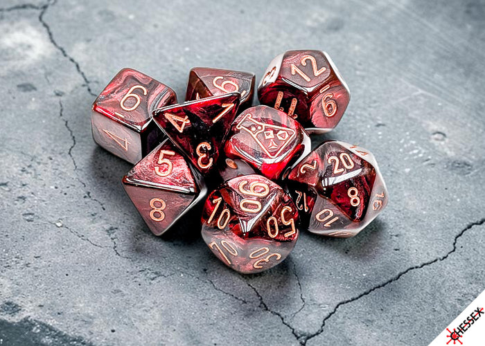 Dice Chessex: Poly 7 set Tube Lab Lustrous