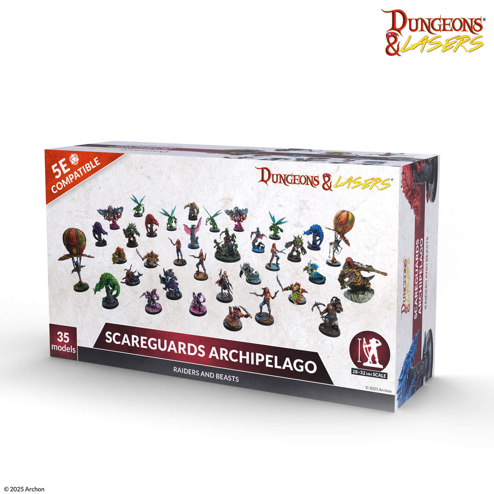 Dungeons & Lasers Fantasy: Raiders And Beasts Of Scareguards Archipelago