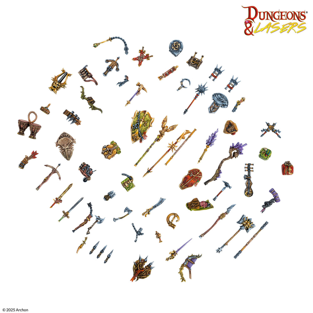 Dungeons & Lasers Fantasy Terrain: Adventurer's Gear Set