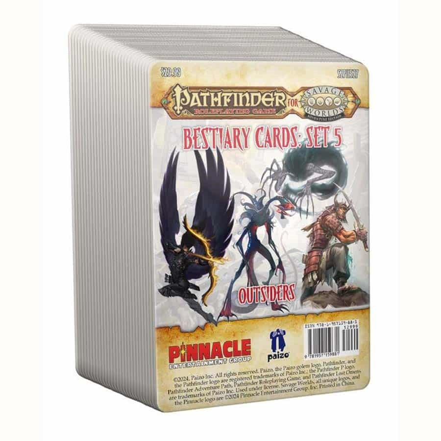 Savage Worlds Pathfinder: Bestiary Cards
