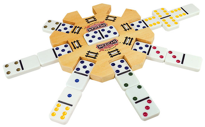 Dominoes University: Mexican Train (Wooden Case)