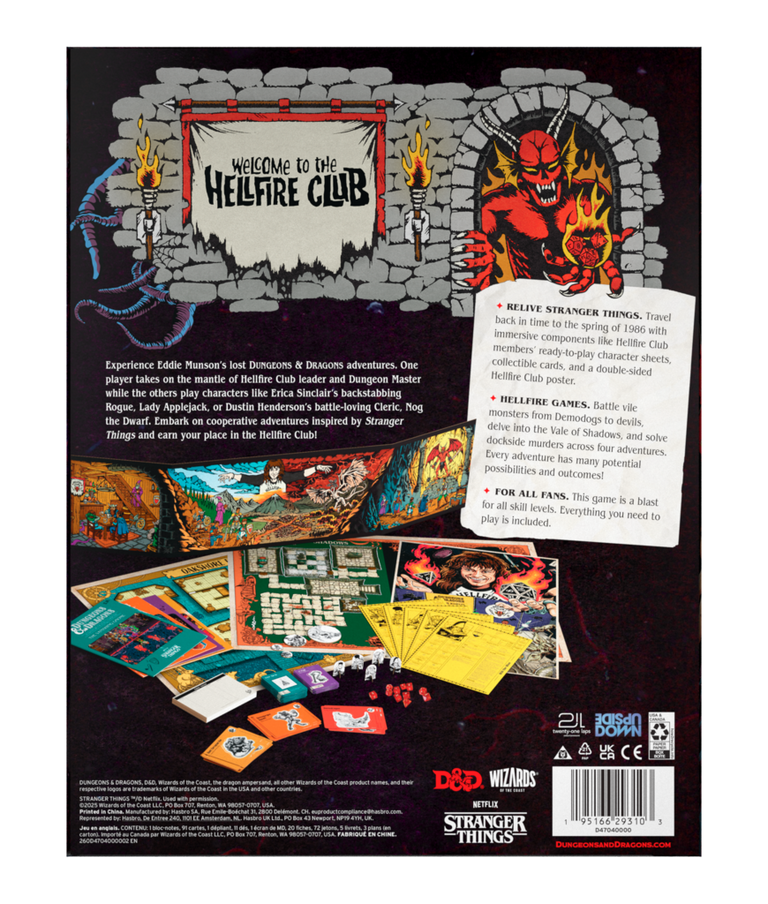 Dungeons & Dragons 5E: Starter - Stranger Things - Welcome to the Hellfire Club Box Set