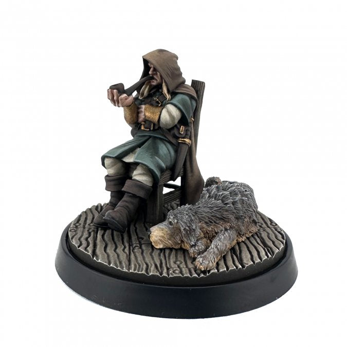 Mini Reaper Bones Dungeon Dwellers: Mysterious Stranger and Hound