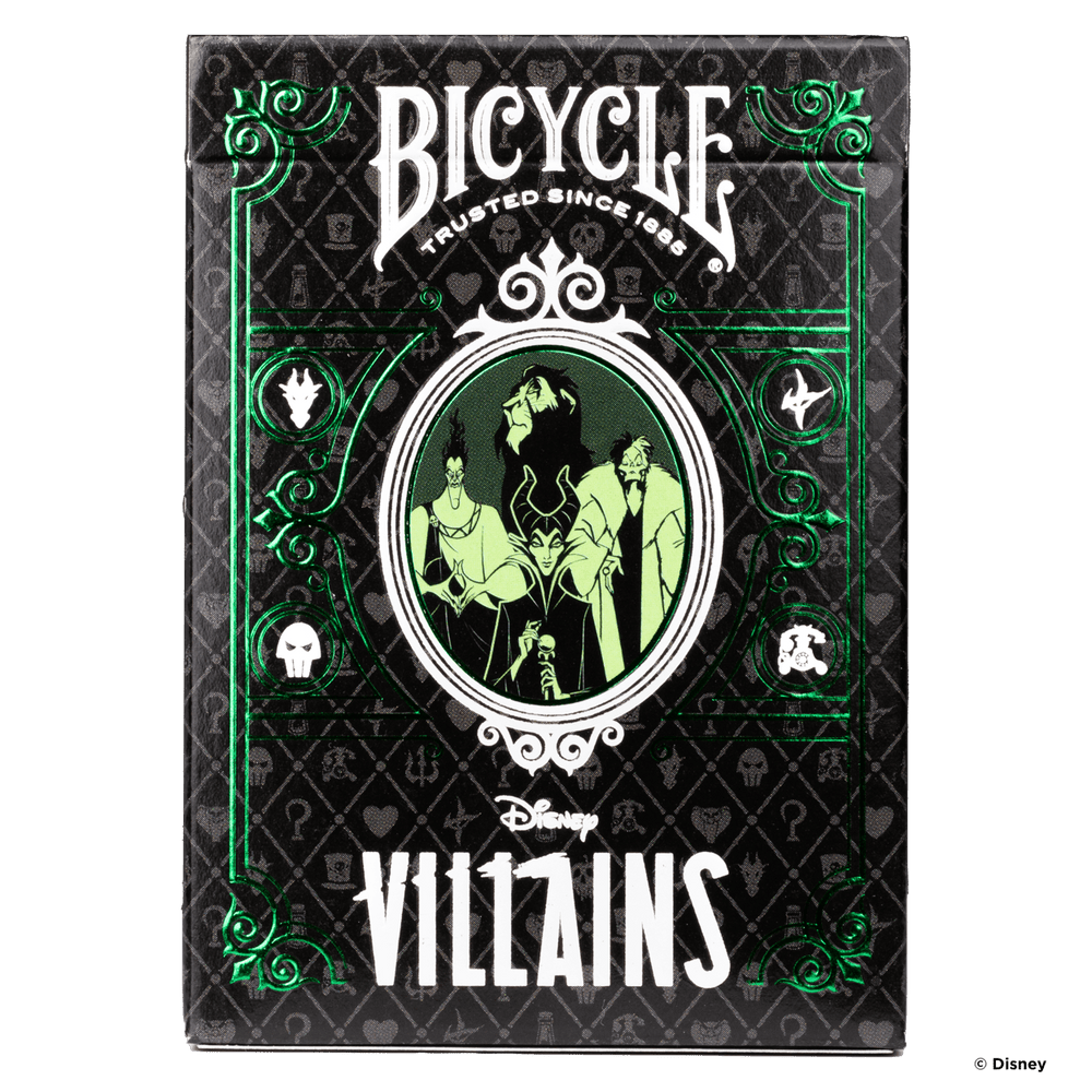 Cards Bicycle: Disney Villains Green/Purple Mix