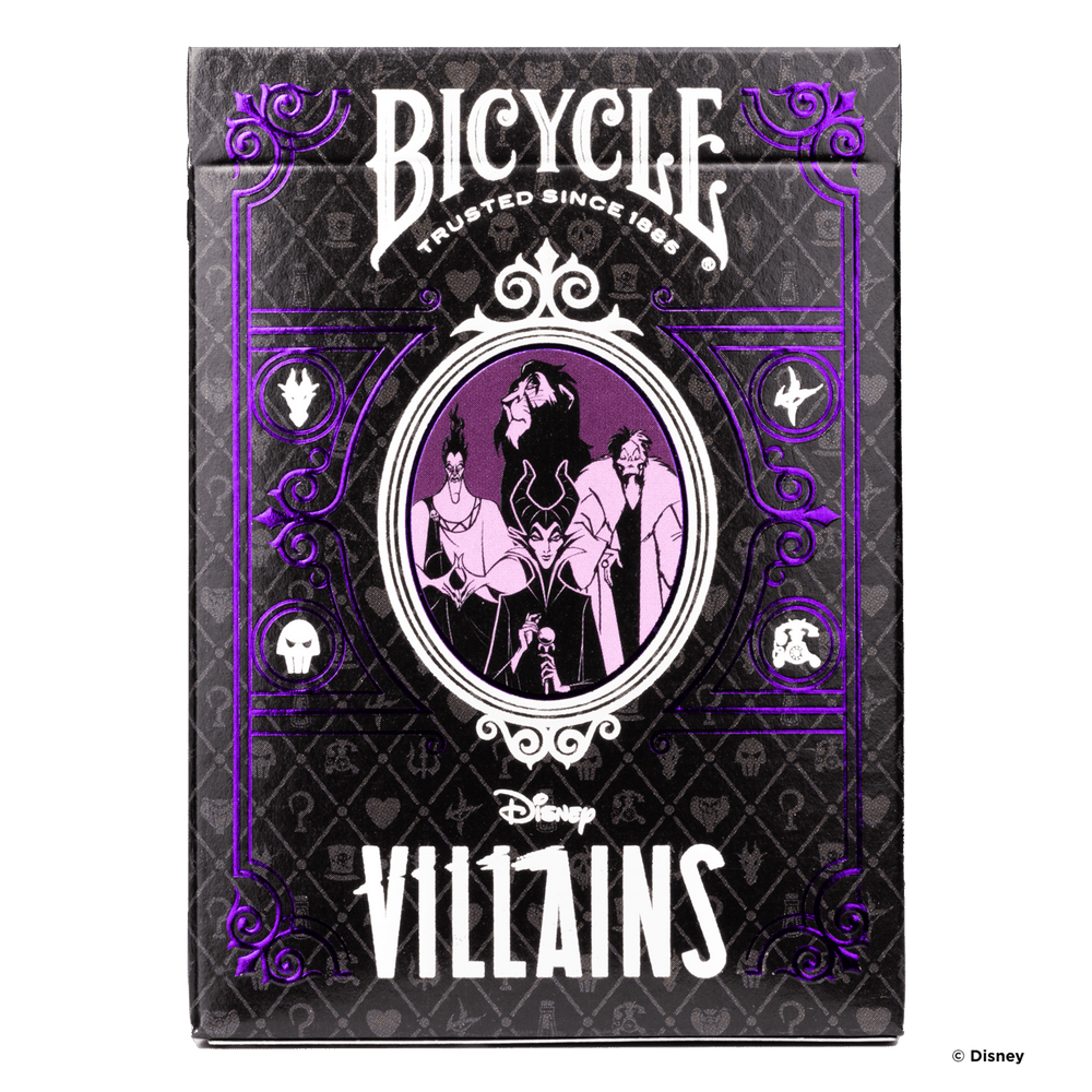 Cards Bicycle: Disney Villains Green/Purple Mix