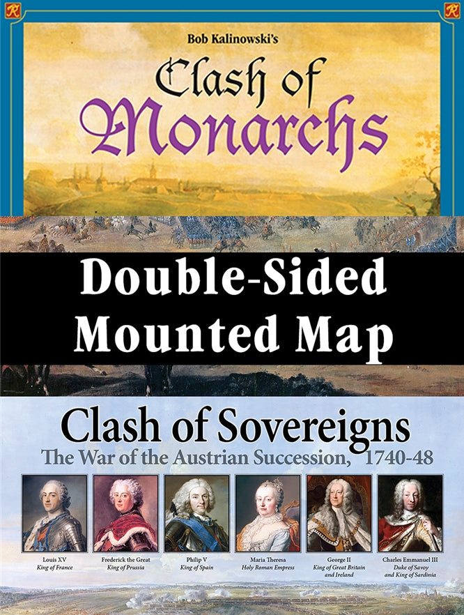 Clash of Sovereigns 2-sided Mounted Map