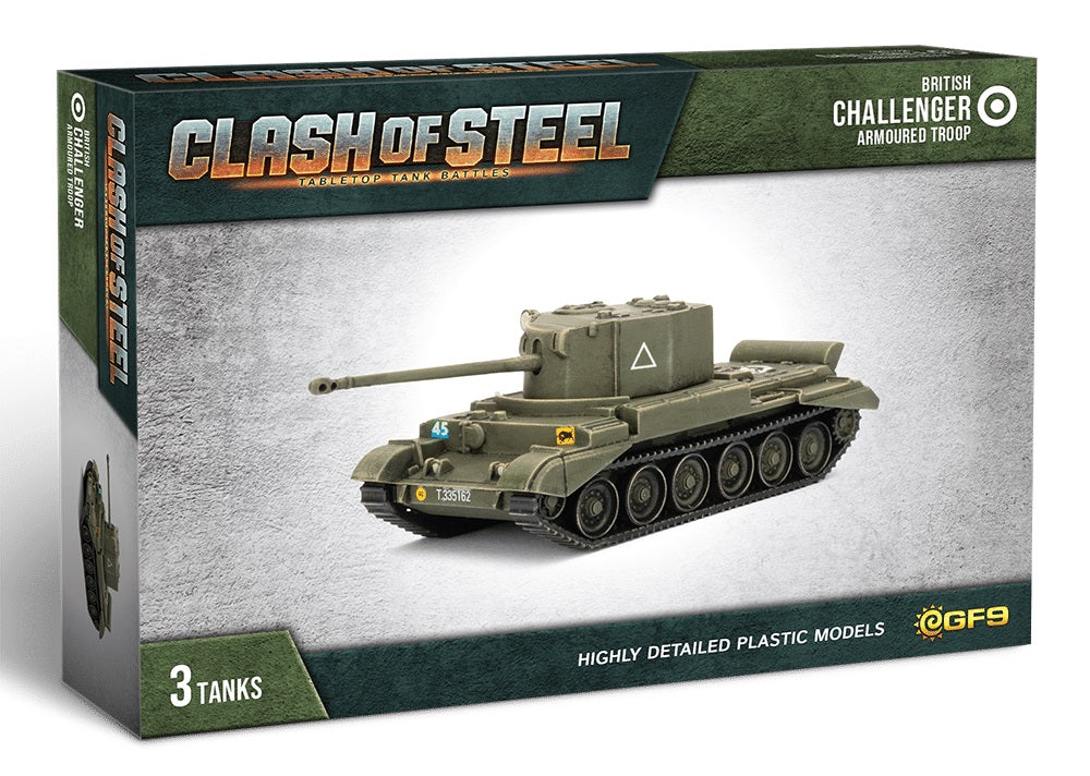 Clash of Steel: British - Chieftain Armoured Troop (x3 Plastic)