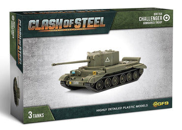 Clash of Steel: British - Chieftain Armoured Troop (x3 Plastic)