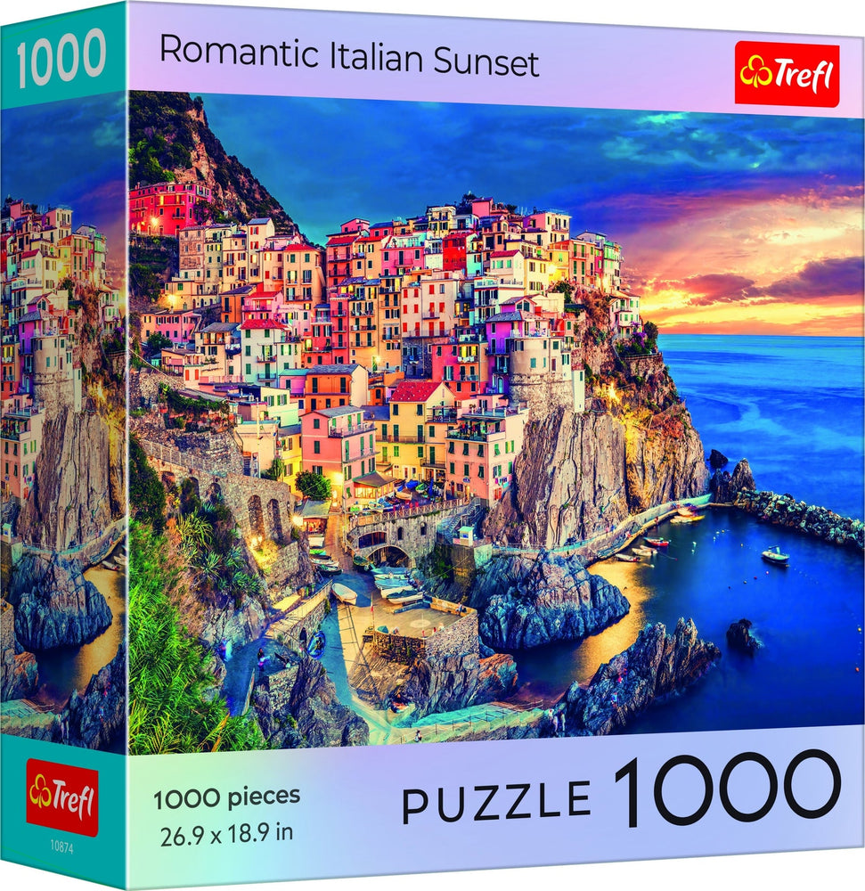 Puzzle Trefl: 1000 piece Romantic Italian Sunset