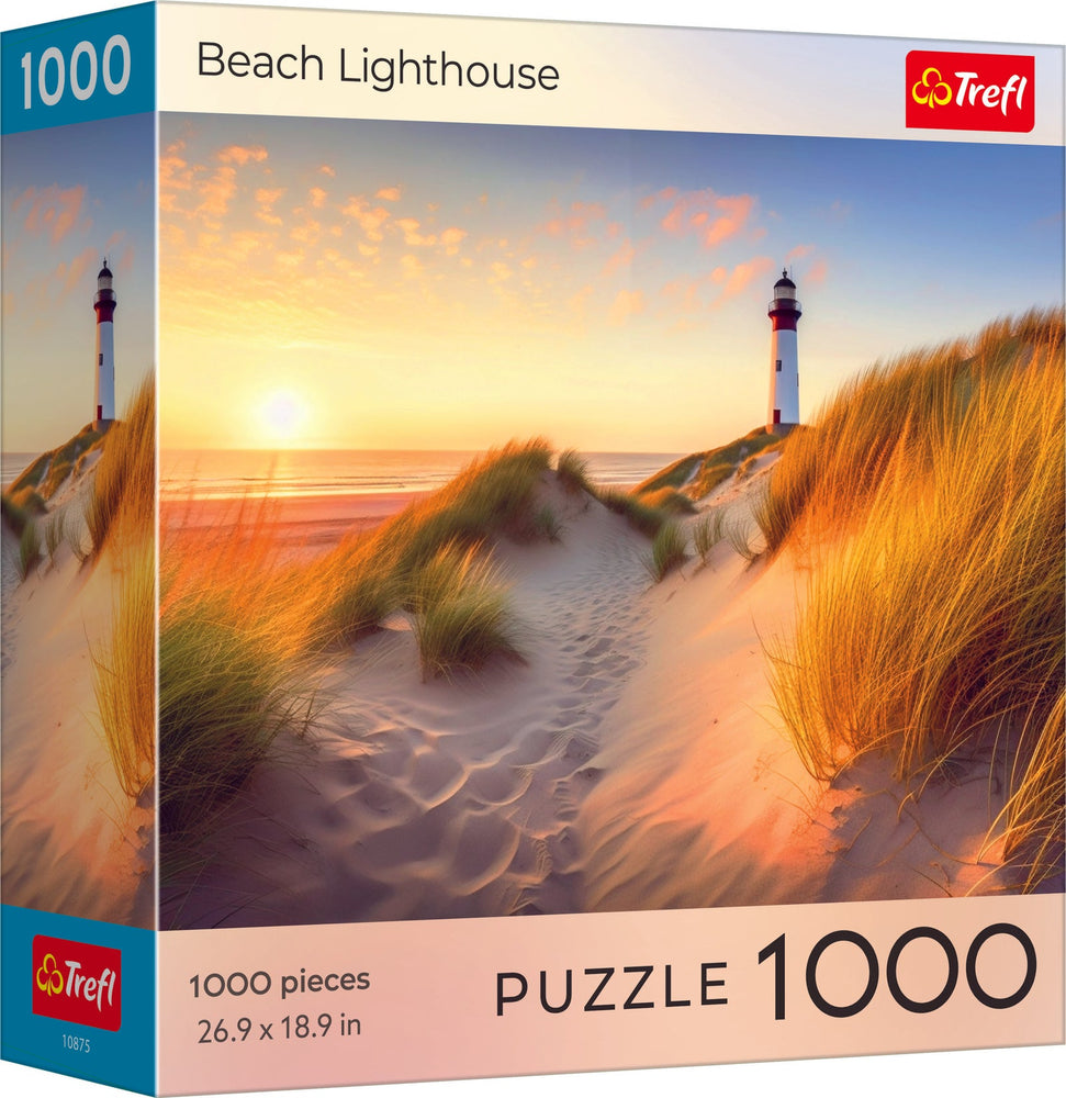 Puzzle Trefl: 1000 piece Sunsets Beach Lighthouse
