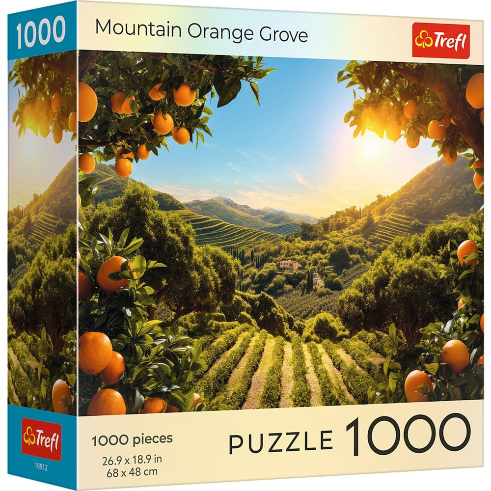 Puzzle Trefl: 1000 piece Sunsets Mountain Orange Grove
