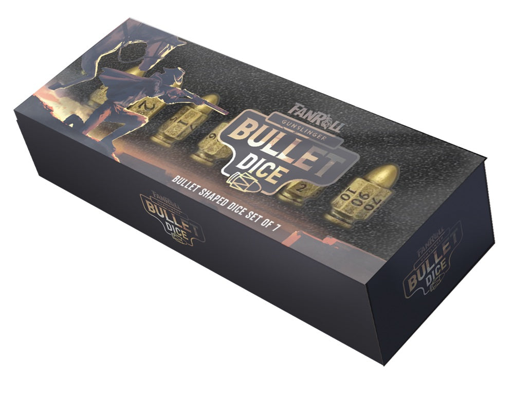 Dice Fanroll: Poly 7-Set: Bullet Shaped Resin