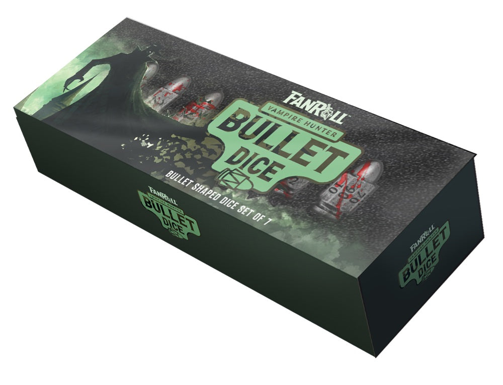 Dice Fanroll: Poly 7-Set: Bullet Shaped Resin