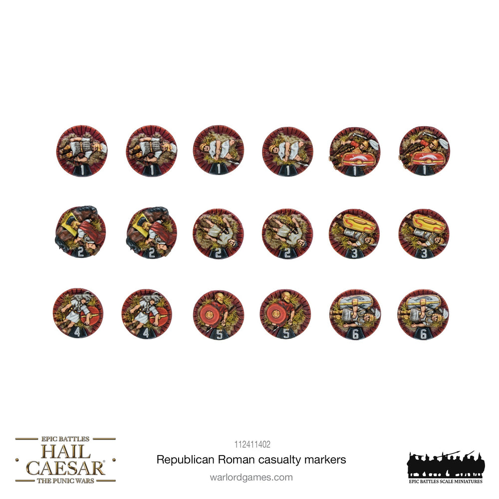 Hail Caesar Epic Battles Punic Wars: Republican Roman Casualty Markers
