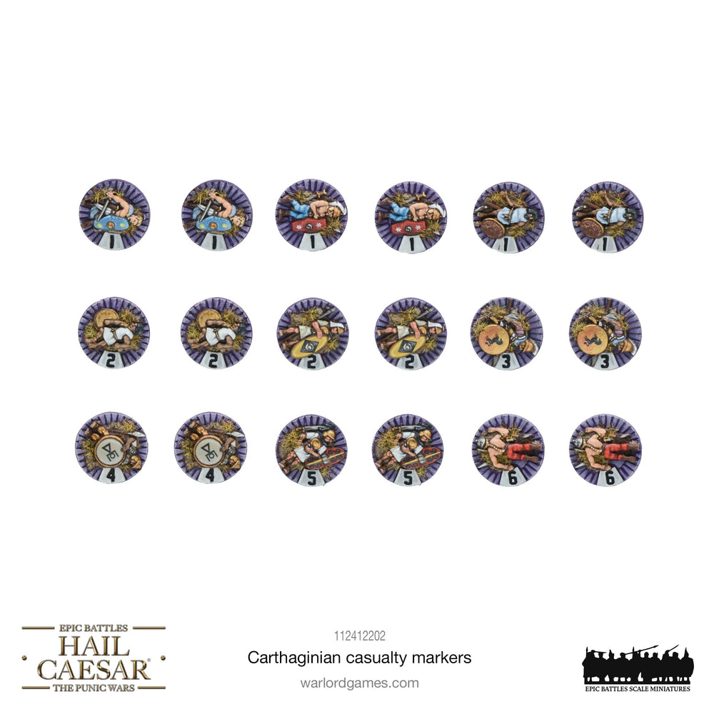 Hail Caesar Epic Battles Punic Wars: Carthaginian Casualty Markers