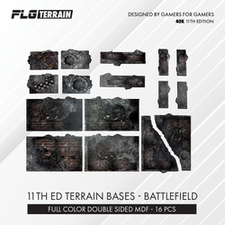 Mini Terrain FLG: Warhammer 11th Edition Color Bases - Battlefield