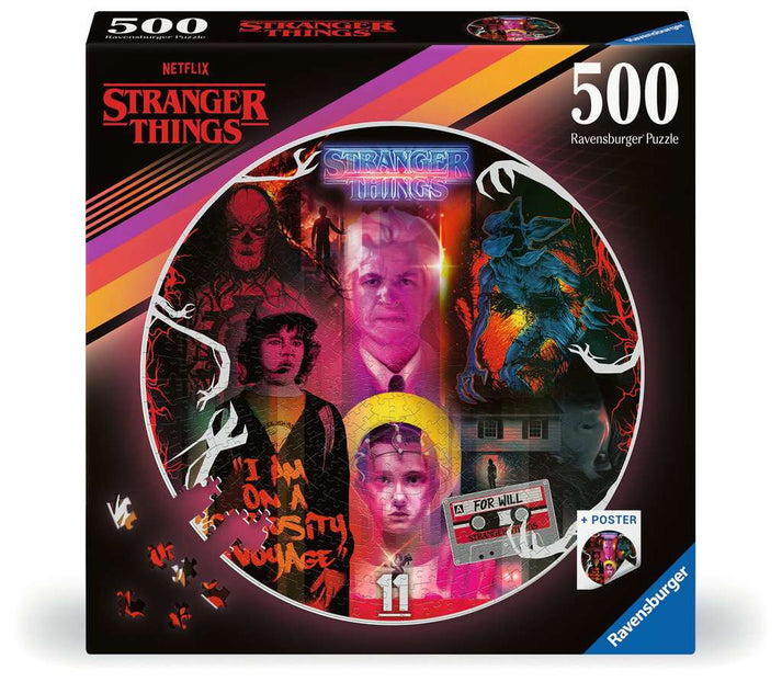 Puzzle Ravensburger:  500 piece Stranger Things (Round)