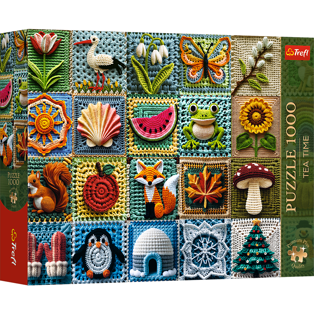 Puzzle Trefl: 1000 piece Crochet: Four Seasons