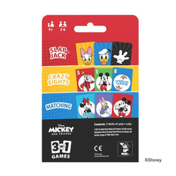 Card Game Bicycle Disney: Mickey and Friends 3 in 1 (Matching/Crazy Eights/Slap Jack)