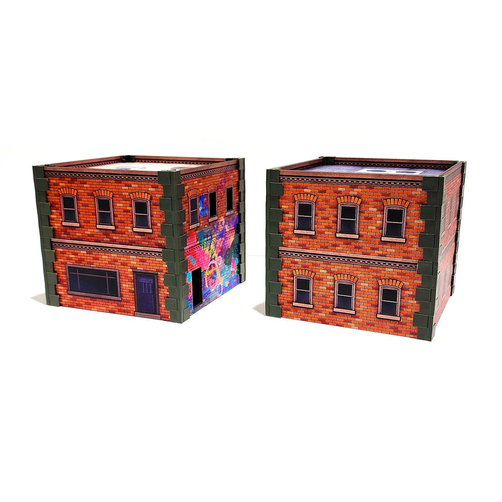 Terrain Monster Scenery: Metropolis - Two Small Brick Buildings