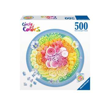 Puzzle Ravensburger: 500 piece Circle of Colors Poke Bowl