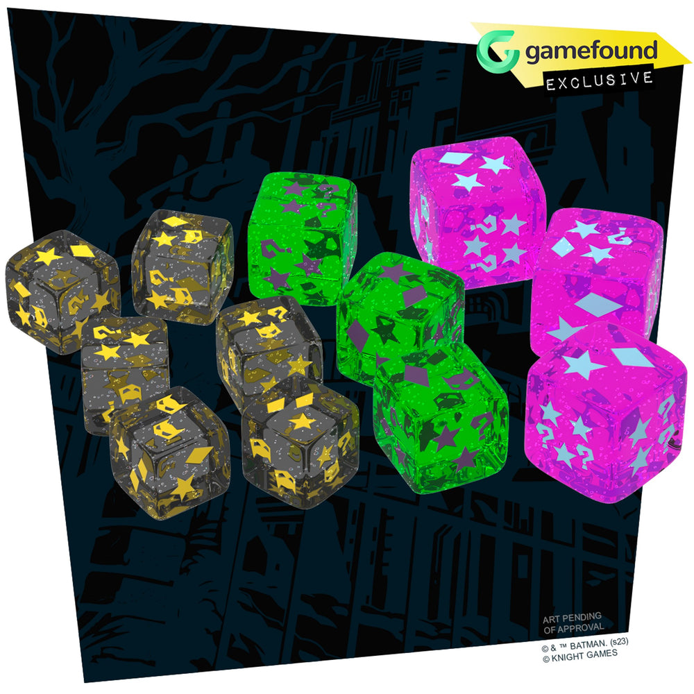 Batman: Escape From Arkham Asylum: Dice - Glitter Dice