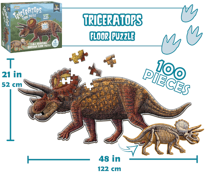 Puzzle Genius:   100 piece Triceratops