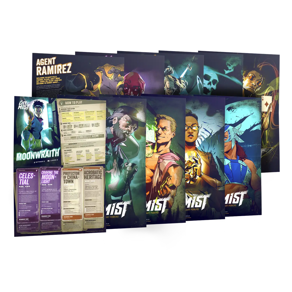 City of Mist: Character Folio Pack