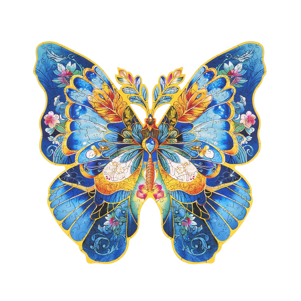 Puzzle Robotime: Wooden 200 piece Morpho Helena butterfly