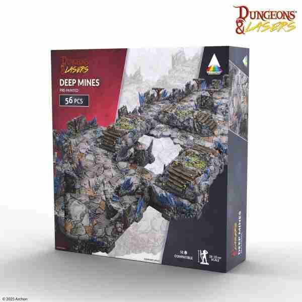 Dungeons & Lasers Fantasy Terrain Pre-Painted: Deep Mines