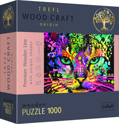 Puzzle Trefl: Woodcraft 500 piece+1 Festive Cat