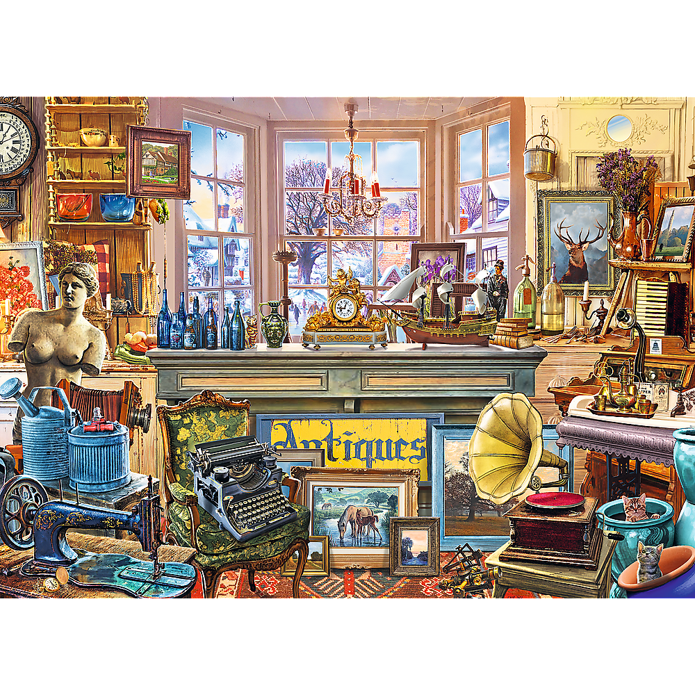 Puzzle Trefl: Woodcraft 1000 piece Antique Shop, Woodcraft