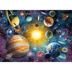 Puzzle Trefl: Woodcraft 1000 piece Journey Through the Solar System
