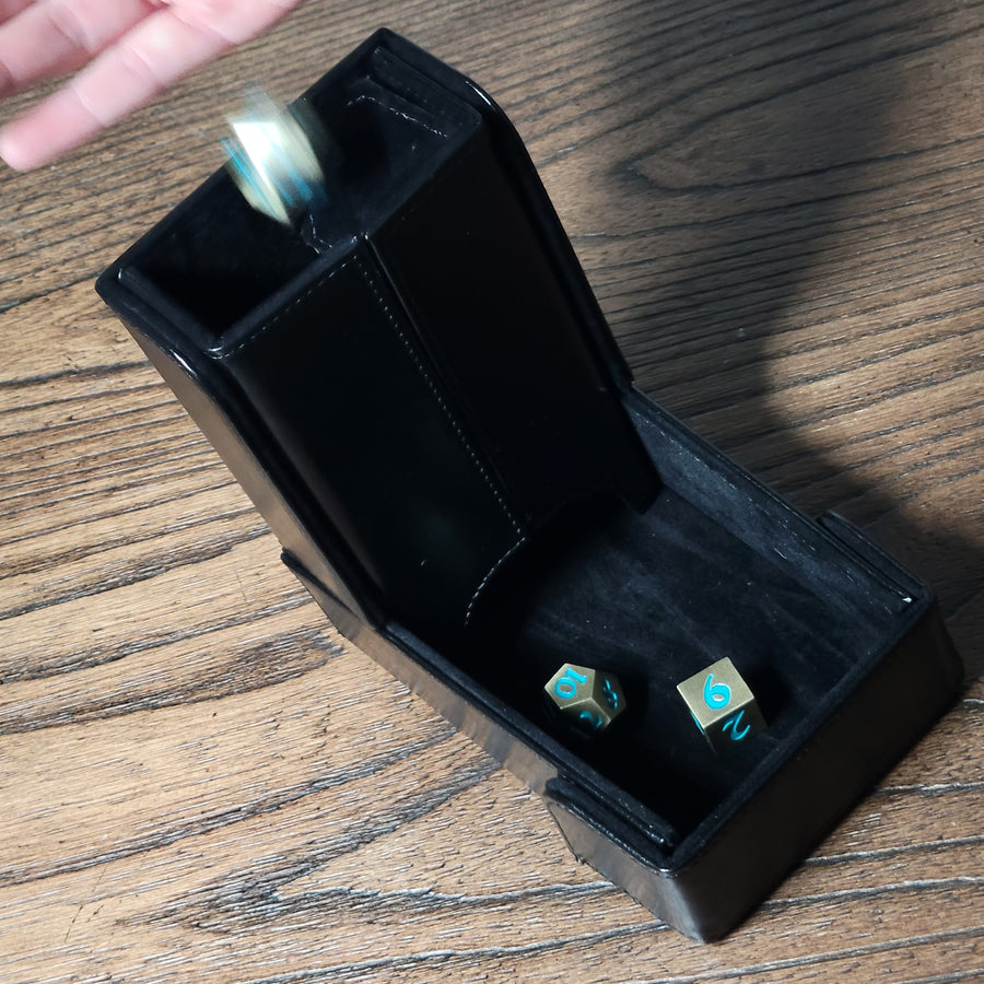 Dice Accessory Forged: The Keep: Compact Magnetic Dice Tower and Dice Tray