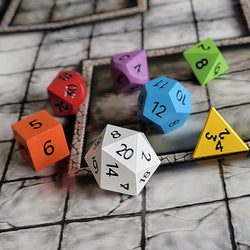Dice Forged: Poly 7 set Metal