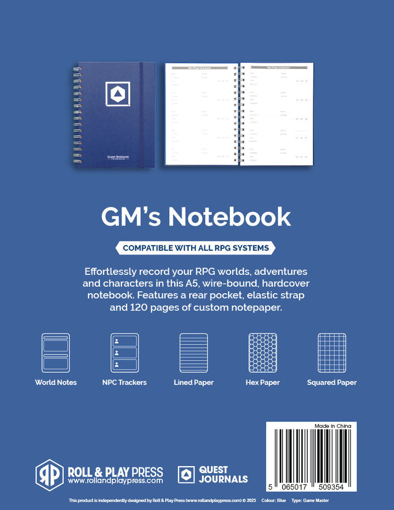 RPG R&P: GM's Notebook - Heroic Blue